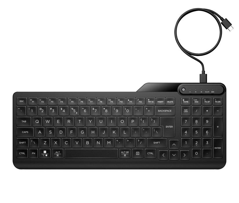 EAN 197192768815 - HP 405 Backlit Wired Keyboard teclado Oficina USB Negro imagen 1
