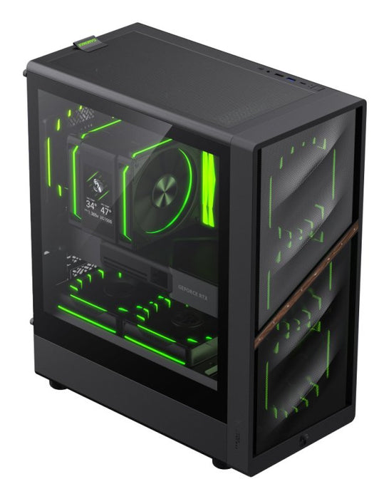 EAN 6931858757034 - GameMax AERIS 330 MB Mini Tower Negro imagen 3