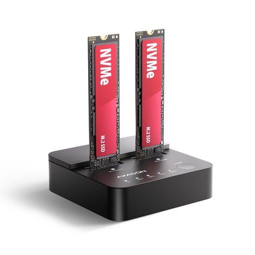 EAN 8595247909558 - Axagon ADSA-M2C22L base de conexión para disco duro USB 3.2 Gen 2x2 Type-C Negro imagen 1