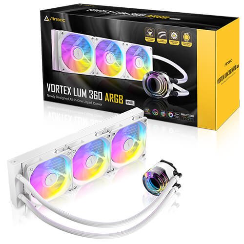 EAN 0761345400565 - Antec Vortex Lum 360 White ARGB Procesador Kit de refrigeración líquida 12 cm Blanco imagen 3