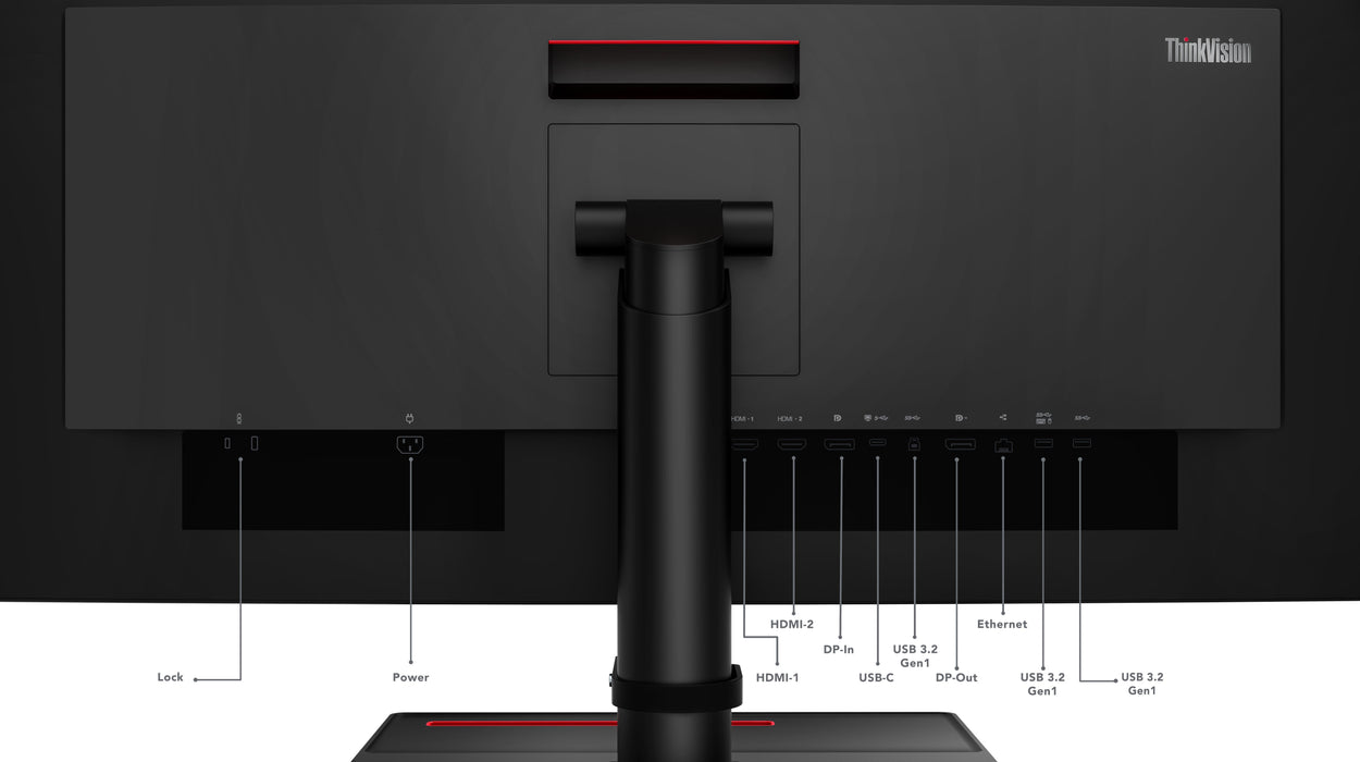 EAN 0195891382325 - Lenovo ThinkVision P34w-20 pantalla para PC 86,7 cm (34.1") 3440 x 1440 Pixeles Wide Quad HD LED Negro imagen 13