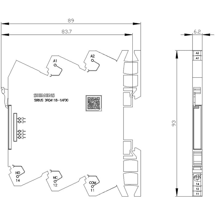 EAN 4047621118369 - Siemens 3RQ4118-1AF00 Koppelrelais 10 St. alimentación del relé imagen 5