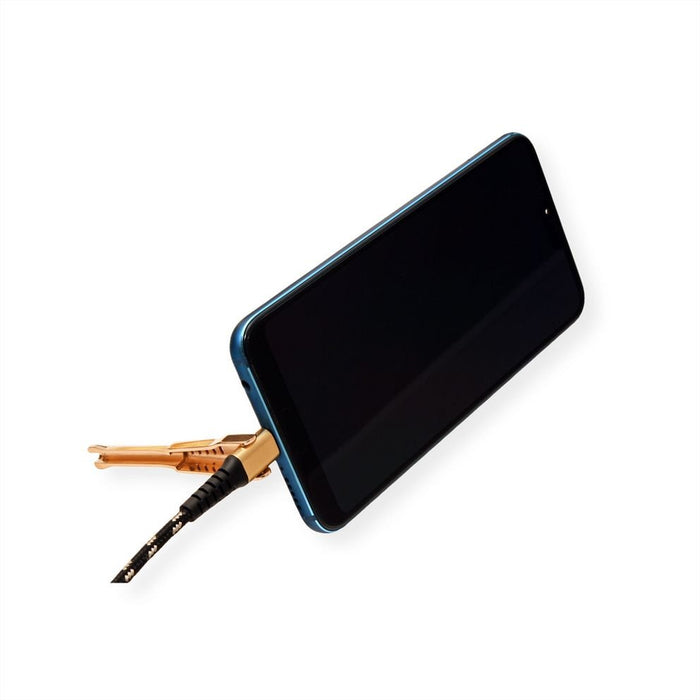 EAN 7630049617186 - ROLINE 11.02.8920 cable USB USB 2.0 1 m USB A USB C Negro, Oro imagen 4