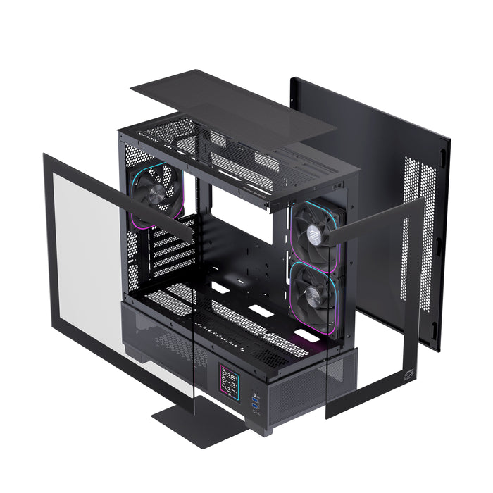 EAN 6977277360011 - Einarex EXCS-SM-51DR-B carcasa de ordenador Micro Torre Negro imagen 9