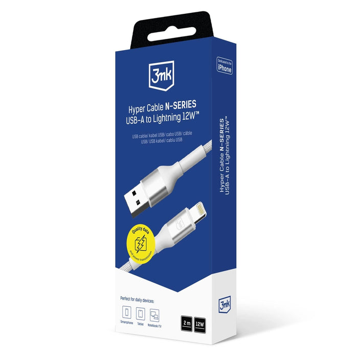 EAN 5903108680325 - 3MK 5903108680325 cable de conector Lightning 1 m Blanco imagen 10