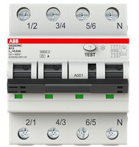 EAN 8012542077923 - ABB DS203NC corta circuito Residual-current device with overcurrent protection (RCBO) Tipo A 4 1 módulo(s imagen 1