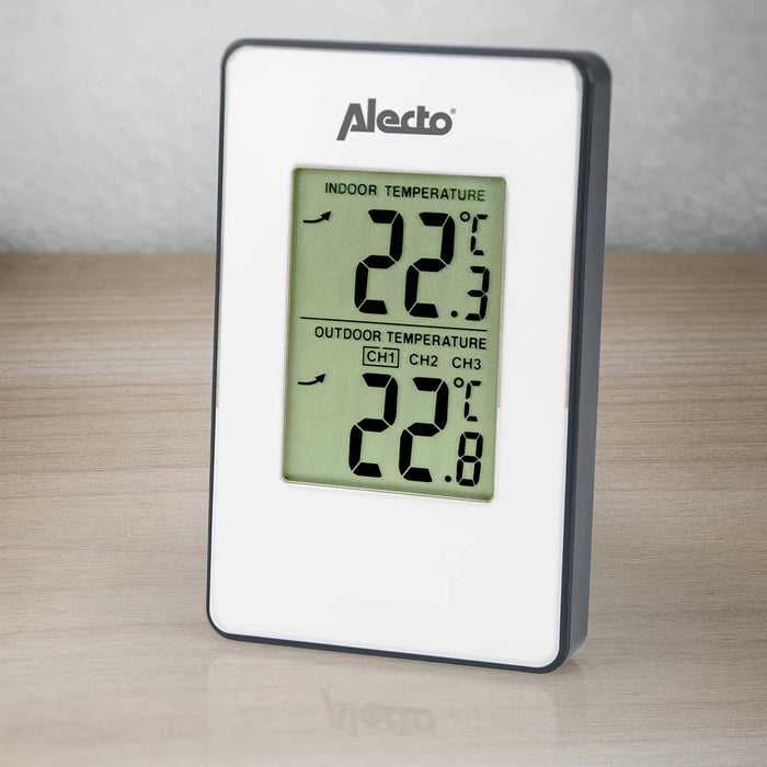EAN 8712412676217 - Alecto WS-1050 estación meteorológica digital Blanco LCD Batería imagen 2