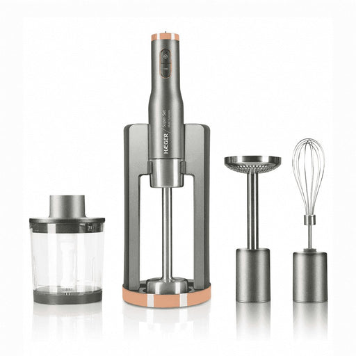 EAN 5608475016486 - Haeger HB-80C.024A licuadora Batidora de inmersión 800 W Gris, Acero inoxidable, Transparente imagen 1