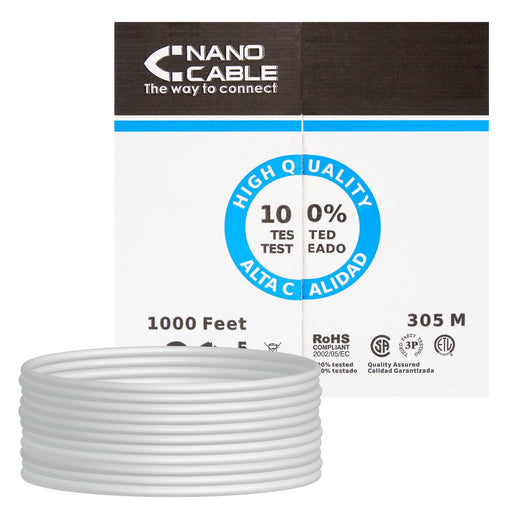 EAN 8433281007840 - Nanocable 10.20.1704-SLD cable de red Gris Cat5e U/UTP (UTP) imagen 1