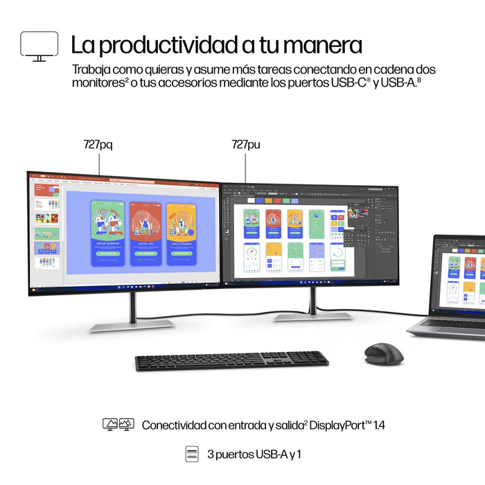 EAN 5715063476383 - HP Series 7 Pro 27 inch QHD Monitor - 727pq pantalla para PC 68,6 cm (27") 2560 x 1440 Pixeles Quad HD LC imagen 8