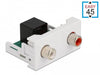 EAN 4043619813414 - DeLOCK 81341 conector 2 x RCA Negro, Blanco imagen 1