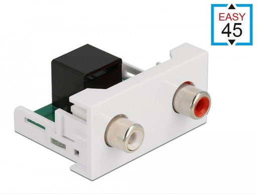 EAN 4043619813414 - DeLOCK 81341 conector 2 x RCA Negro, Blanco imagen 1