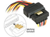 EAN 4043619601455 - DeLOCK 60145 cable de SATA 0,15 m SATA de 15 pines Negro, Naranja, Rojo, Amarillo imagen 2
