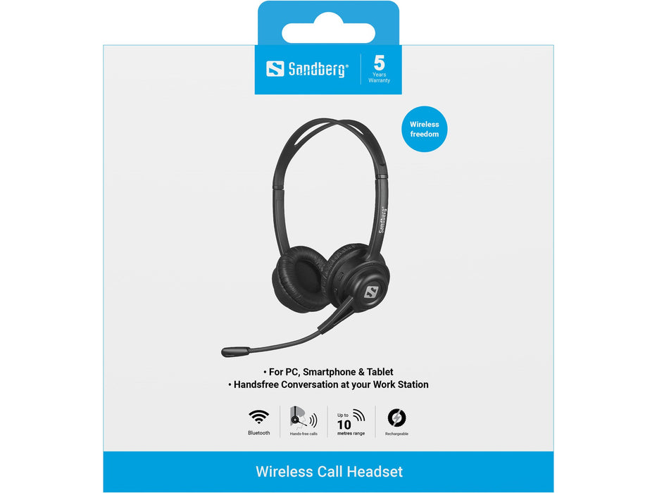 EAN 5705730126437 - Sandberg 126-43 auricular y casco Auriculares Inalámbrico Diadema Música/uso diario Bluetooth Negro imagen 5