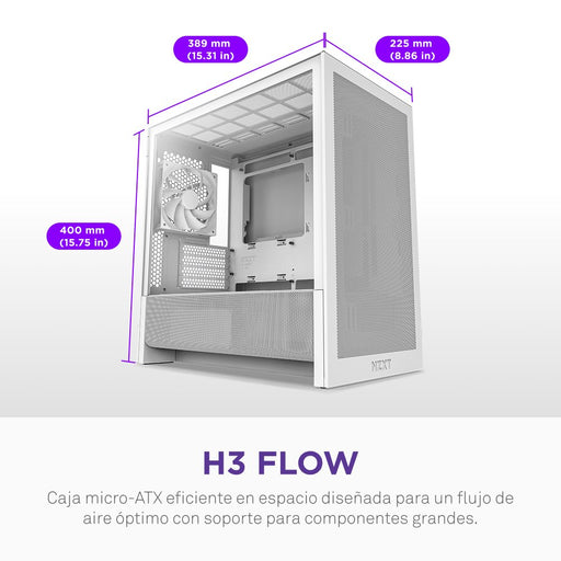 EAN 5056547207971 - NZXT H9 H3 Flow Midi Tower Blanco imagen 2