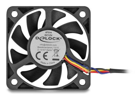 EAN 4043619673148 - DeLOCK 67314 sistema de refrigeración para ordenador Carcasa del ordenador Ventilador 5 cm Negro 1 pieza( imagen 1