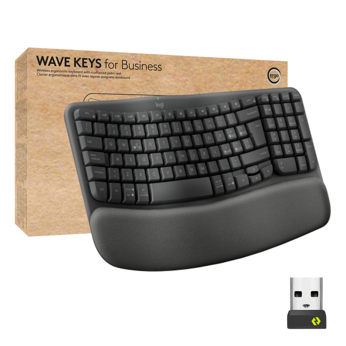 EAN 5099206117563 - Logitech Wave Keys for Business teclado Oficina RF Wireless + Bluetooth QWERTY Italiano Grafito imagen 5