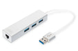 EAN 4016032423836 - Digitus DA-70250-1 base para portátil y replicador de puertos USB 3.2 Gen 1 (3.1 Gen 1) Type-A Plata, Bla imagen 1