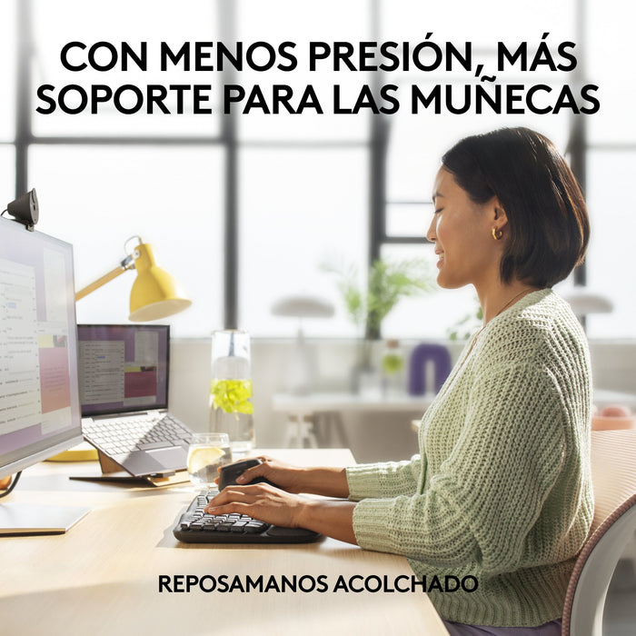 EAN 5099206117259 - Logitech Wave Keys for Business teclado Oficina RF Wireless + Bluetooth QWERTY Español imagen 9