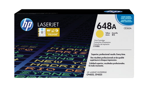EAN 0884420186854 - HP 648A Yellow Original LaserJet Toner Cartridge cartucho de tóner 1 pieza(s) imagen 1