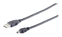 EAN 8716065218534 - Microconnect USBAMB82 cable USB USB 2.0 1,8 m USB A Mini-USB B Negro imagen 1