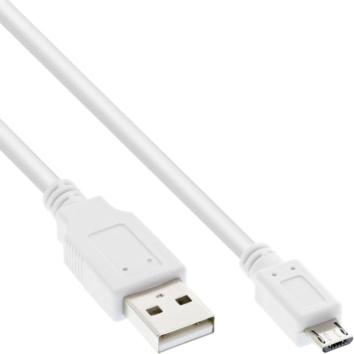 EAN 4043718210084 - InLine 31705W cable USB USB 2.0 0,5 m USB A Micro-USB B Blanco imagen 1