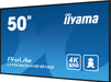 EAN 4948570124091 - iiyama LH5060UHS-B1AG pantalla de señalización Pizarra de caballete digital 125,7 cm (49.5") LED Wifi 500 imagen 7