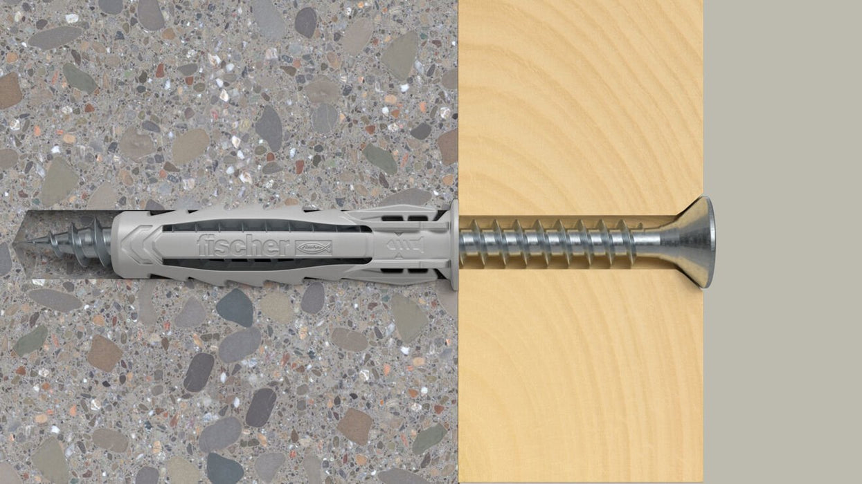 EAN 4048962484359 - Fischer 568122 tornillo de anclaje y taco 10 pieza(s) Juego de enchufes de pared y tornillos imagen 3