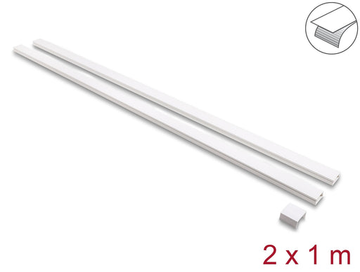 EAN 4043619220878 - DeLOCK 22087 organizador de cables Universal Panel guíacables Blanco 2 pieza(s) imagen 1