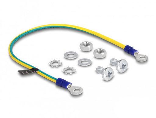 EAN 4043619668663 - DeLOCK 66866 toma de tierra (hardware) Azul, Amarillo imagen 1