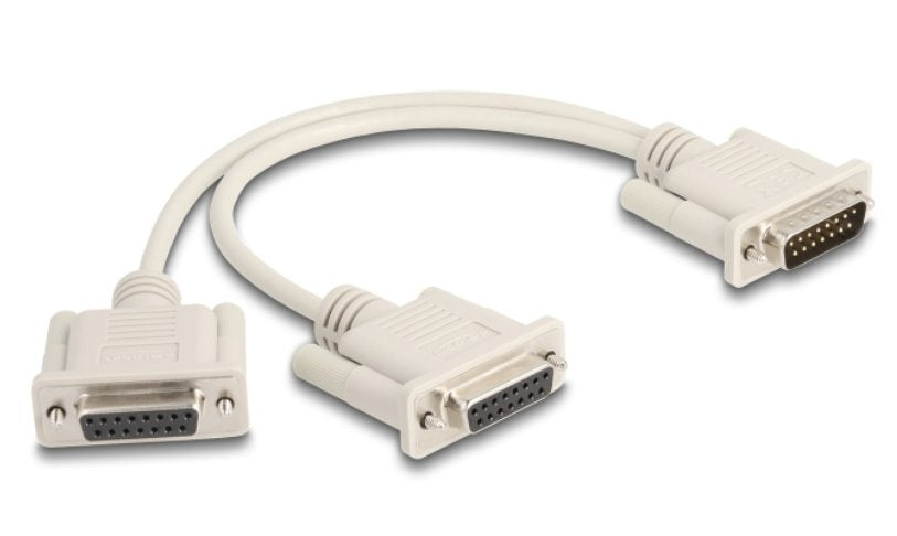 EAN 4043619658336 - DeLOCK 65833 cable de serie Beige 0,3 m DB-15 2 x DB-15 imagen 1