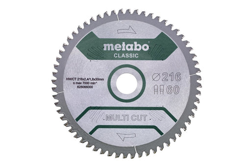 EAN 4007430273666 - Metabo 628066000 hoja de sierra circular 21,6 cm 1 pieza(s) imagen 1