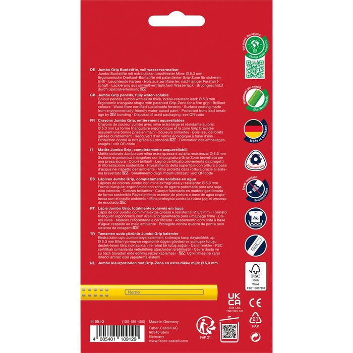 EAN 4005401109129 - Faber-Castell Jumbo Grip Multi 12 pieza(s) imagen 6