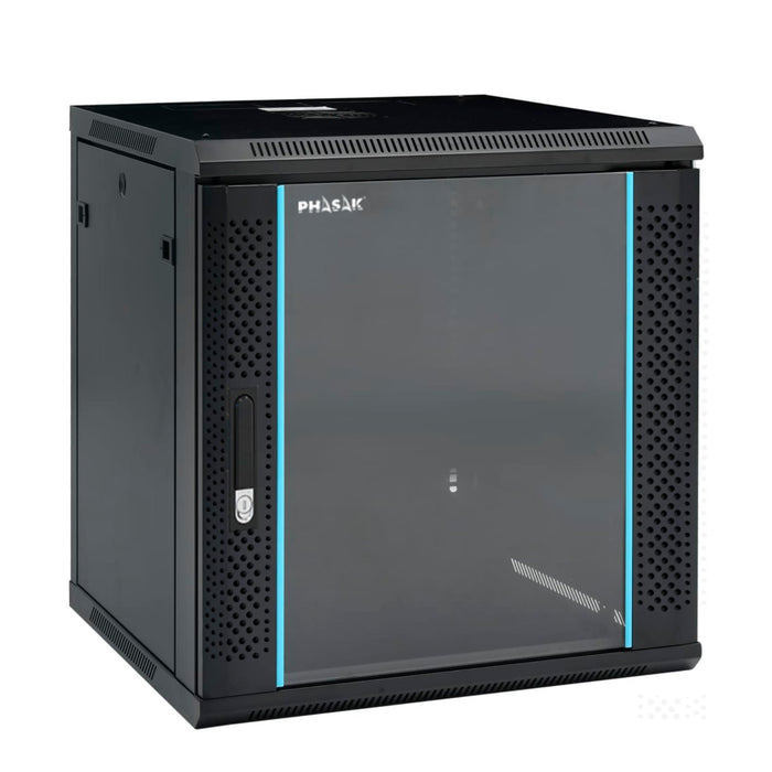 EAN 5605922032563 - Phasak PHO 2112 armario rack 12U Bastidor de pared Negro imagen 1