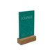 EAN 4004360785634 - Sigel TA252 portacartel y stand de información Portacarteles A6 Acrílico, Madera Marrón, Transparente imagen 1