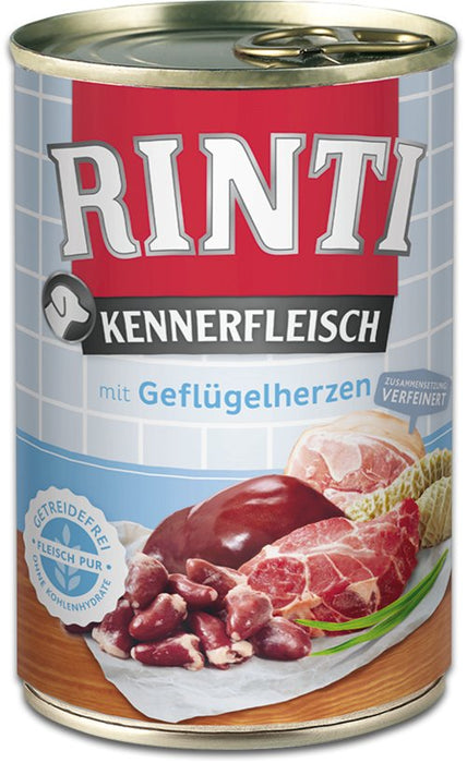 EAN 4000158910578 - RINTI Kennerfleisch Corazón, Aves Adulto 400 g imagen 1