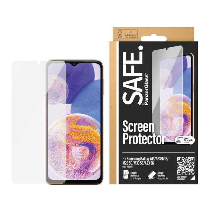 EAN 5711724951077 - PanzerGlass SAFE. by ® Screen Protector Samsung Galaxy A13 | A23 | M13 | M23 5G | M33 5G | A23 5G | Ultra imagen 2