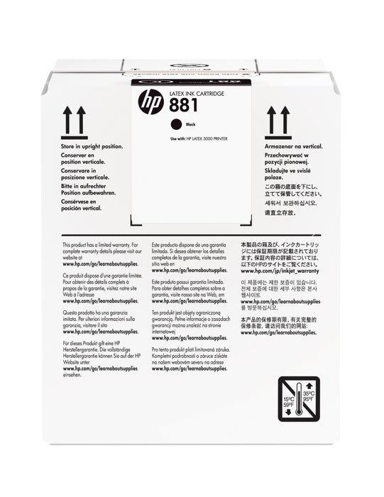EAN 887758106679 - HP 881 5-liter Black Latex Ink Cartridge cabeza de impresora Inyección de tinta térmica imagen 1