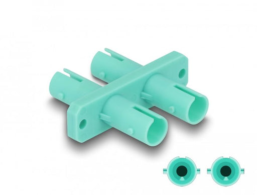 EAN 4043619879366 - DeLOCK 87936 adaptador de fibra óptica ST/ST 1 pieza(s) Color aguamarina imagen 1