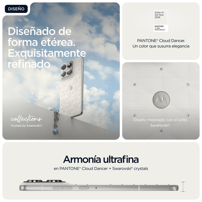 EAN 840493617121 - Motorola edge 70 17 cm (6.7") SIM doble Android 16.0 5G USB Tipo C 12 GB 512 GB 4800 mAh Blanco imagen 6