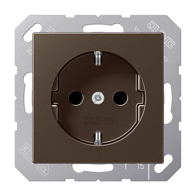 EAN 4011377112438 - JUNG A 1520 MO caja de tomacorriente Tipo F Marrón imagen 1
