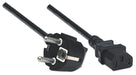 EAN 0766623300148 - Manhattan 300148 cable de transmisión Negro 1,8 m CEE7/4 C13 acoplador imagen 2