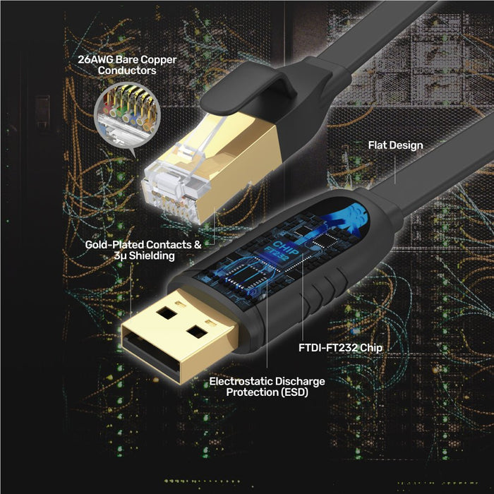 EAN 4894160041678 - UNITEK Y-SP02001B cable de red Negro 18 m imagen 5