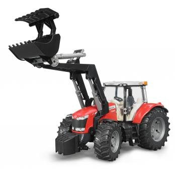 EAN 4001702030476 - BRUDER Massey Ferguson 7624 with frontloader imagen 9