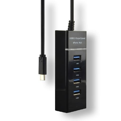 EAN 3700224763336 - MCL USB3C-H114 hub de interfaz USB 3.2 Gen 1 (3.1 Gen 1) Type-C 5000 Mbit/s Negro imagen 3