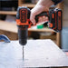 EAN 5035048641125 - Black & Decker BDCHD18-QW taladro 1400 RPM Negro, Naranja imagen 2