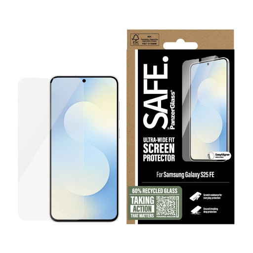 EAN 5715685031571 - PanzerGlass SAFE. by ® Screen Protector Samsung Galaxy S25 FE 5G | Ultra-Wide Fit w. EasyAligner Protecto imagen 2