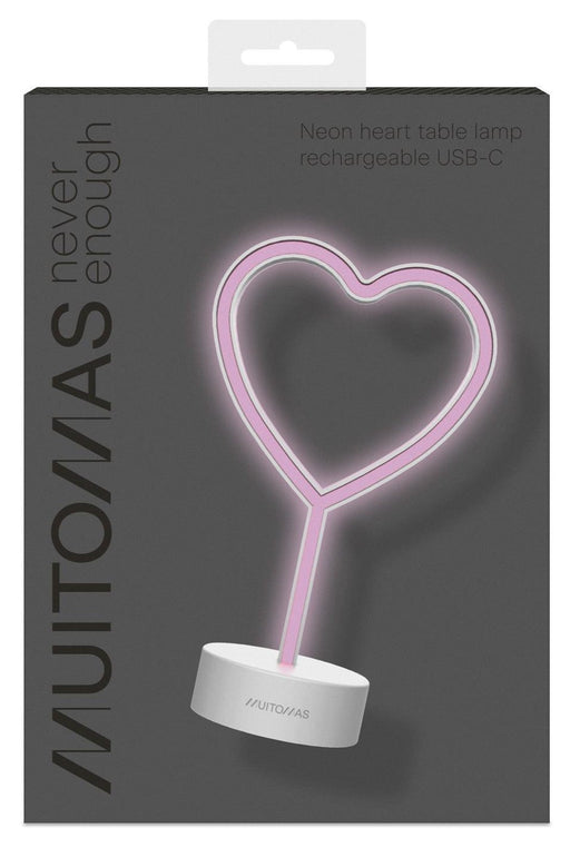 EAN 8021735224389 - Muitomas NEONHEARTC lámpara de mesa Neon F Blanco imagen 1