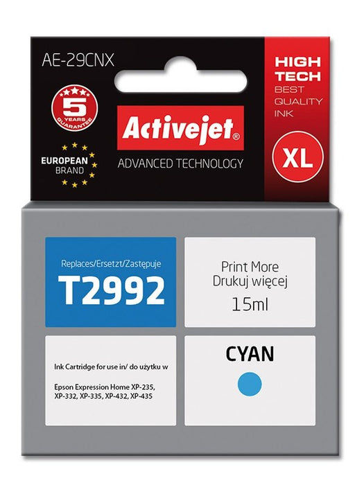 EAN 5901443106685 - Activejet AE-29CNX cartucho de tinta 1 pieza(s) Compatible Alto rendimiento (XL) Cian imagen 1