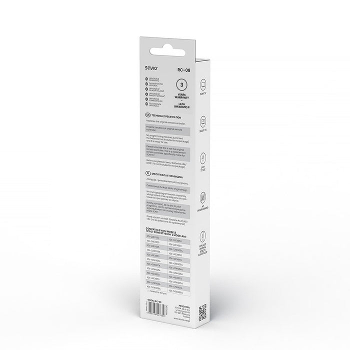 EAN 5901986043669 - Savio RC-08 mando a distancia TV Botones imagen 5